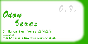 odon veres business card